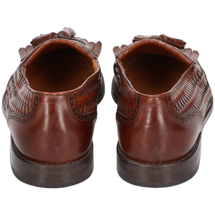 MEZLAN Quilted Wingtip Tassel Loafers, Size 10 (Men's Size 11) /saa014471 Men's 28.0cm genuine leather brown type Vintage Second Hand