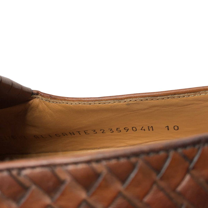MEZLAN Quilted Wingtip Tassel Loafers, Size 10 (Men's Size 11) /saa014471 Men's 28.0cm genuine leather brown type Vintage Second Hand