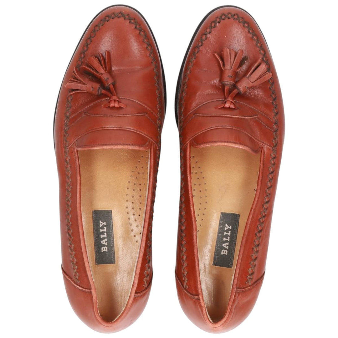 Bally Tassel Loafers, Made in Italy, Size 8 1/2 D Men's 27.0cm genuine leather brown type Vintage Second Hand