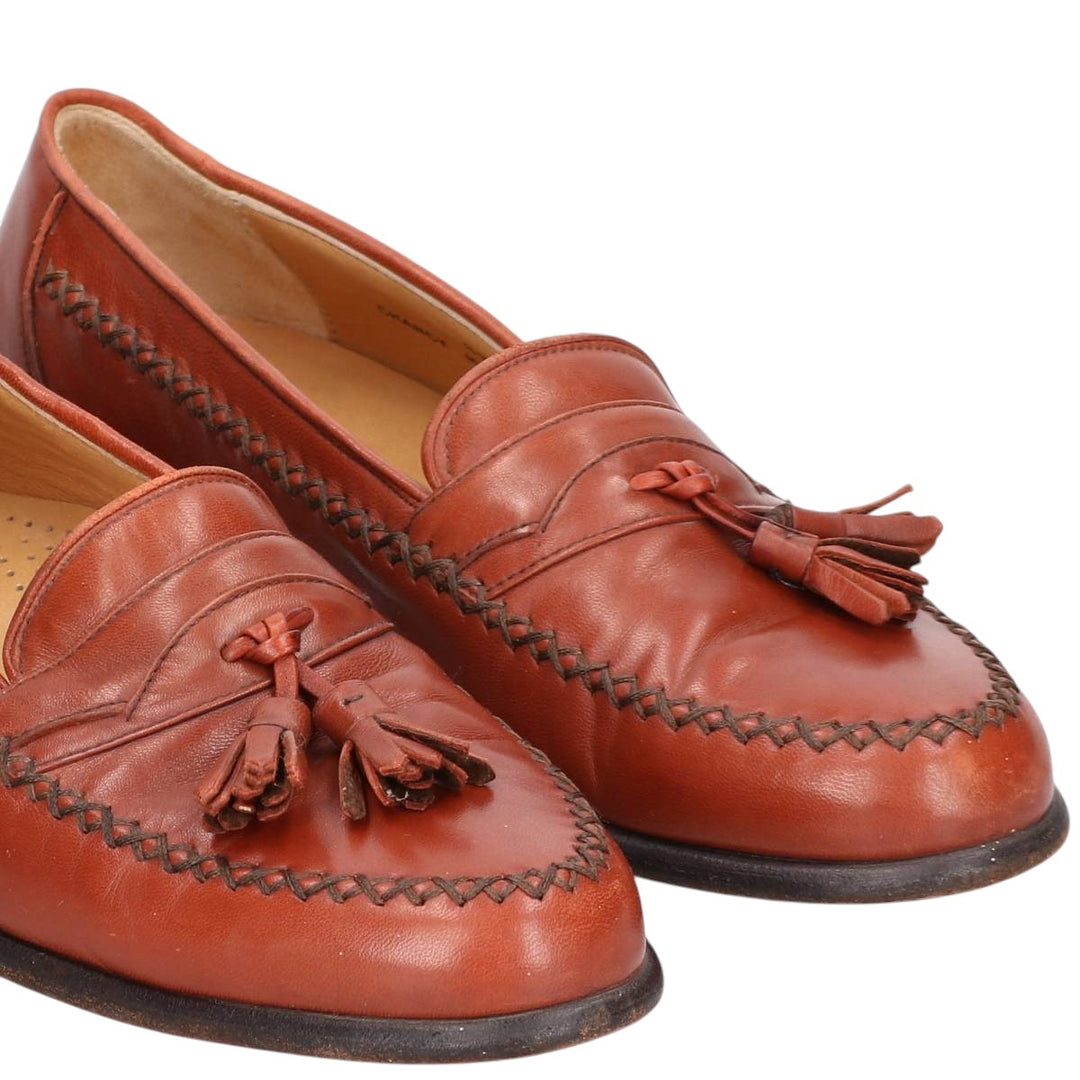 Bally Tassel Loafers, Made in Italy, Size 8 1/2 D Men's 27.0cm genuine leather brown type Vintage Second Hand
