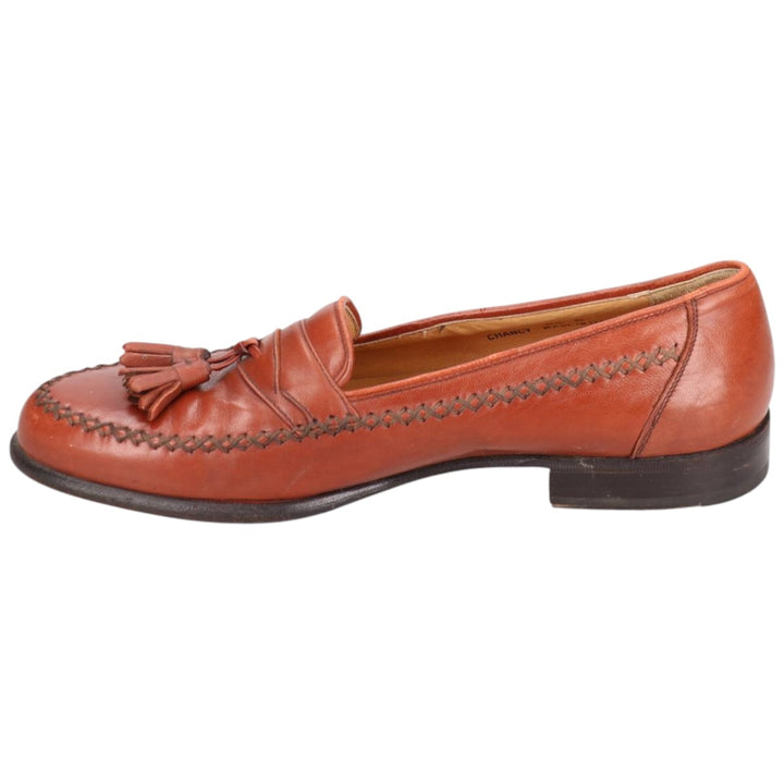 Bally Tassel Loafers, Made in Italy, Size 8 1/2 D Men's 27.0cm genuine leather brown type Vintage Second Hand