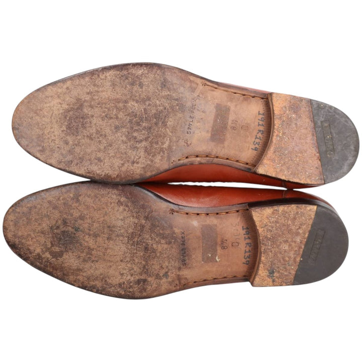 Bally Tassel Loafers, Made in Italy, Size 8 1/2 D Men's 27.0cm genuine leather brown type Vintage Second Hand