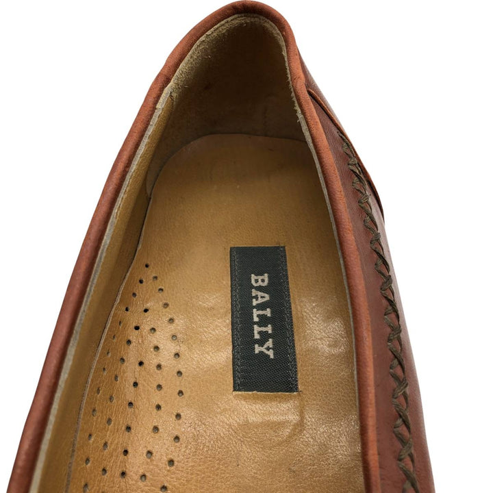 Bally Tassel Loafers, Made in Italy, Size 8 1/2 D Men's 27.0cm genuine leather brown type Vintage Second Hand