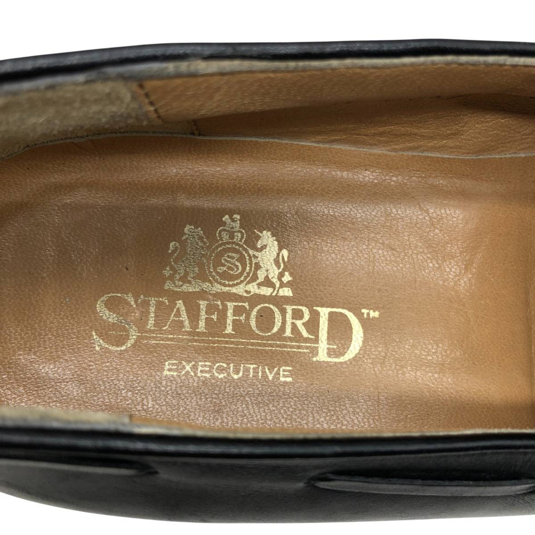Stafford Tassel Loafers 9 1/2N Men's 27.5cm genuine leather black type Vintage Second Hand