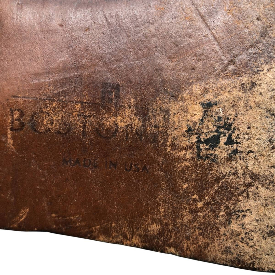 Bostonian Quilted Wingtip Tassel Loafers, Made in USA, Size 8 1/2M, Men's, 10.4" (equivalent) /saa014486 Men's 26.5cm genuine leather black type Vintage Second Hand