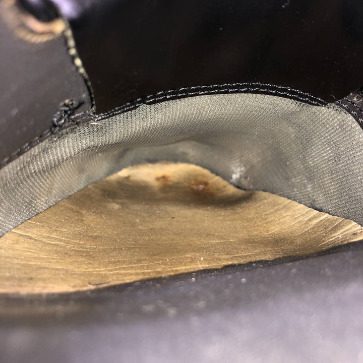 Bostonian Quilted Wingtip Tassel Loafers, Made in USA, Size 8 1/2M, Men's, 10.4" (equivalent) /saa014486 Men's 26.5cm genuine leather black type Vintage Second Hand