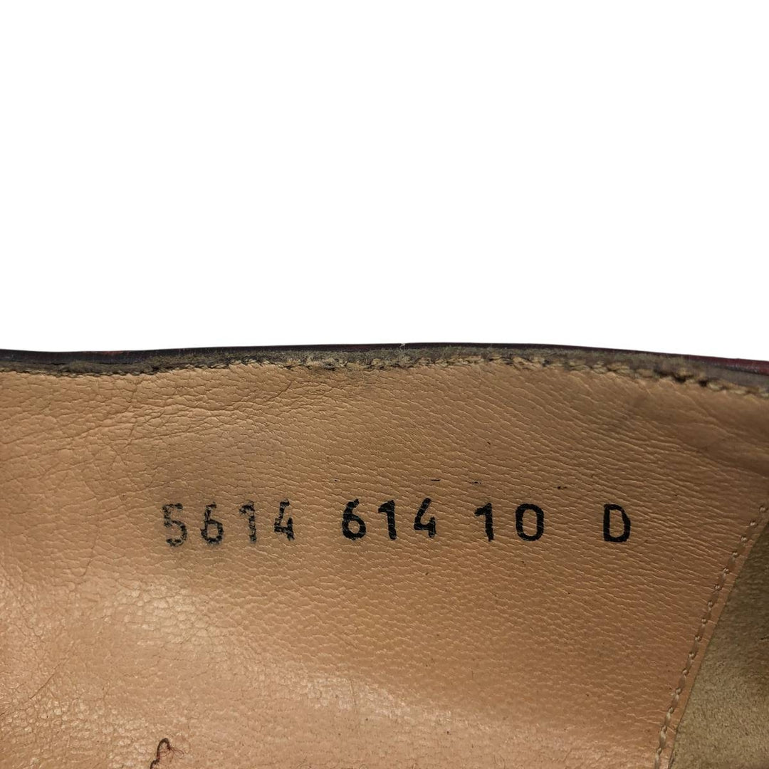 Salvatore Ferragamo Quilted Wingtip Tassel Loafers, Made in Italy, 10D, Men's Size 11" (saa014487) Men's 28.0cm genuine leather burgundy type Vintage Second Hand