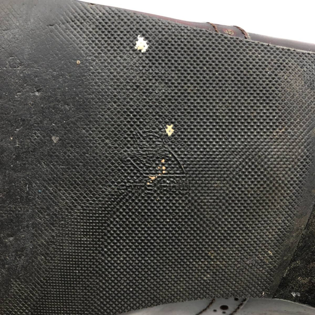 Salvatore Ferragamo Quilted Wingtip Tassel Loafers, Made in Italy, 10D, Men's Size 11" (saa014487) Men's 28.0cm genuine leather burgundy type Vintage Second Hand