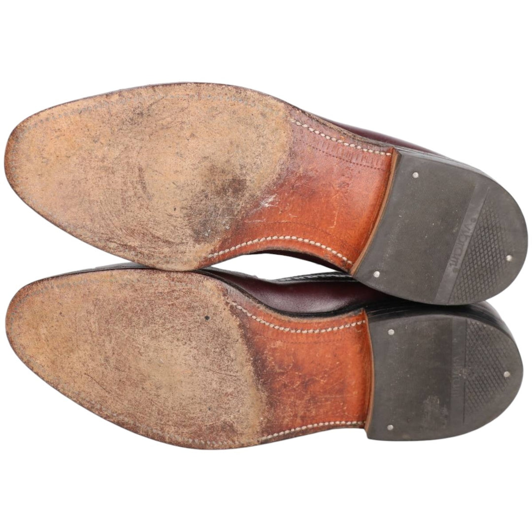 Allen Edmonds Full Brogue Wingtip Tassel Loafers, Made in USA, 8D, Men's Size 10.2" (saa014488) Men's 26.0cm genuine leather burgundy type Vintage Second Hand