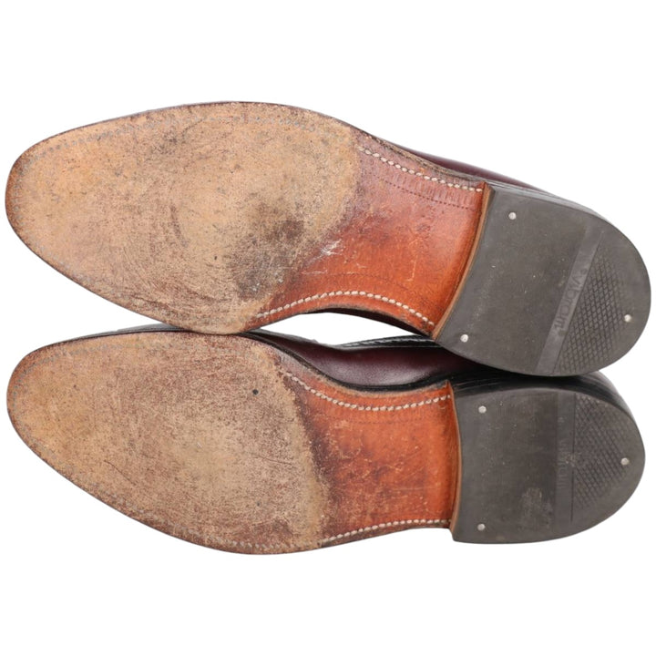 Allen Edmonds Full Brogue Wingtip Tassel Loafers, Made in USA, 8D, Men's Size 10.2" (saa014488) Men's 26.0cm genuine leather burgundy type Vintage Second Hand