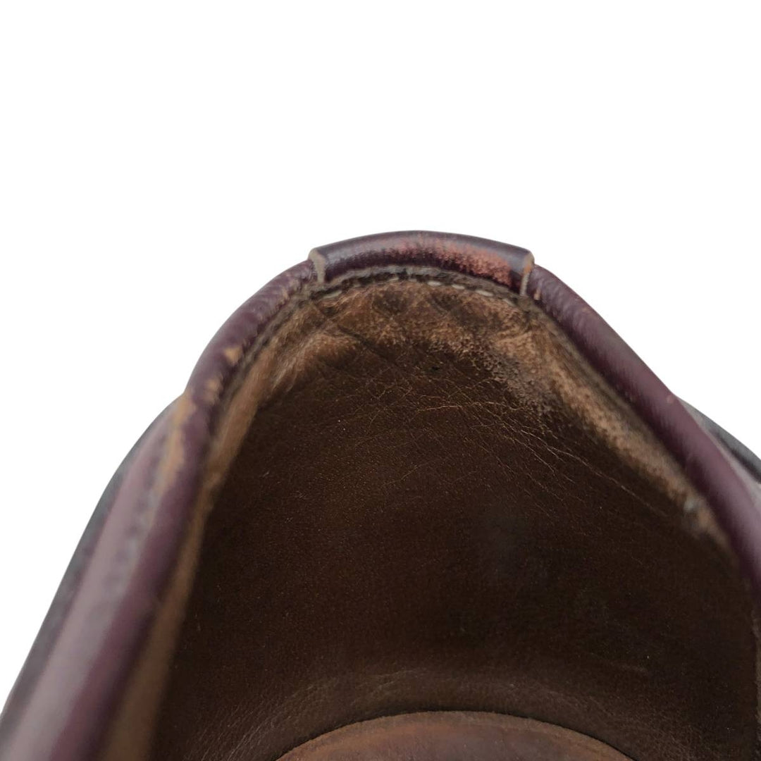 Allen Edmonds Full Brogue Wingtip Tassel Loafers, Made in USA, 8D, Men's Size 10.2" (saa014488) Men's 26.0cm genuine leather burgundy type Vintage Second Hand