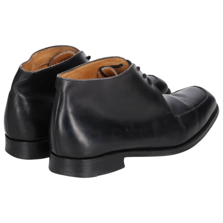 Paul Smith U-Tip Chukka Boots, Made in England, Size 8, Men's, Size 10.6" (saa014492) Men's 27.0cm genuine leather black type Vintage Second Hand