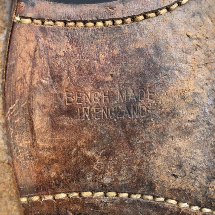 Paul Smith U-Tip Chukka Boots, Made in England, Size 8, Men's, Size 10.6" (saa014492) Men's 27.0cm genuine leather black type Vintage Second Hand