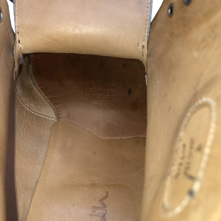 Paul Smith U-Tip Chukka Boots, Made in England, Size 8, Men's, Size 10.6" (saa014492) Men's 27.0cm genuine leather black type Vintage Second Hand