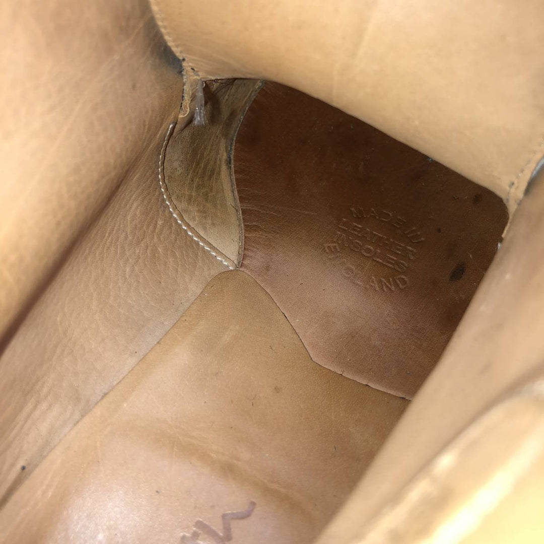 Paul Smith U-Tip Chukka Boots, Made in England, Size 8, Men's, Size 10.6" (saa014492) Men's 27.0cm genuine leather black type Vintage Second Hand