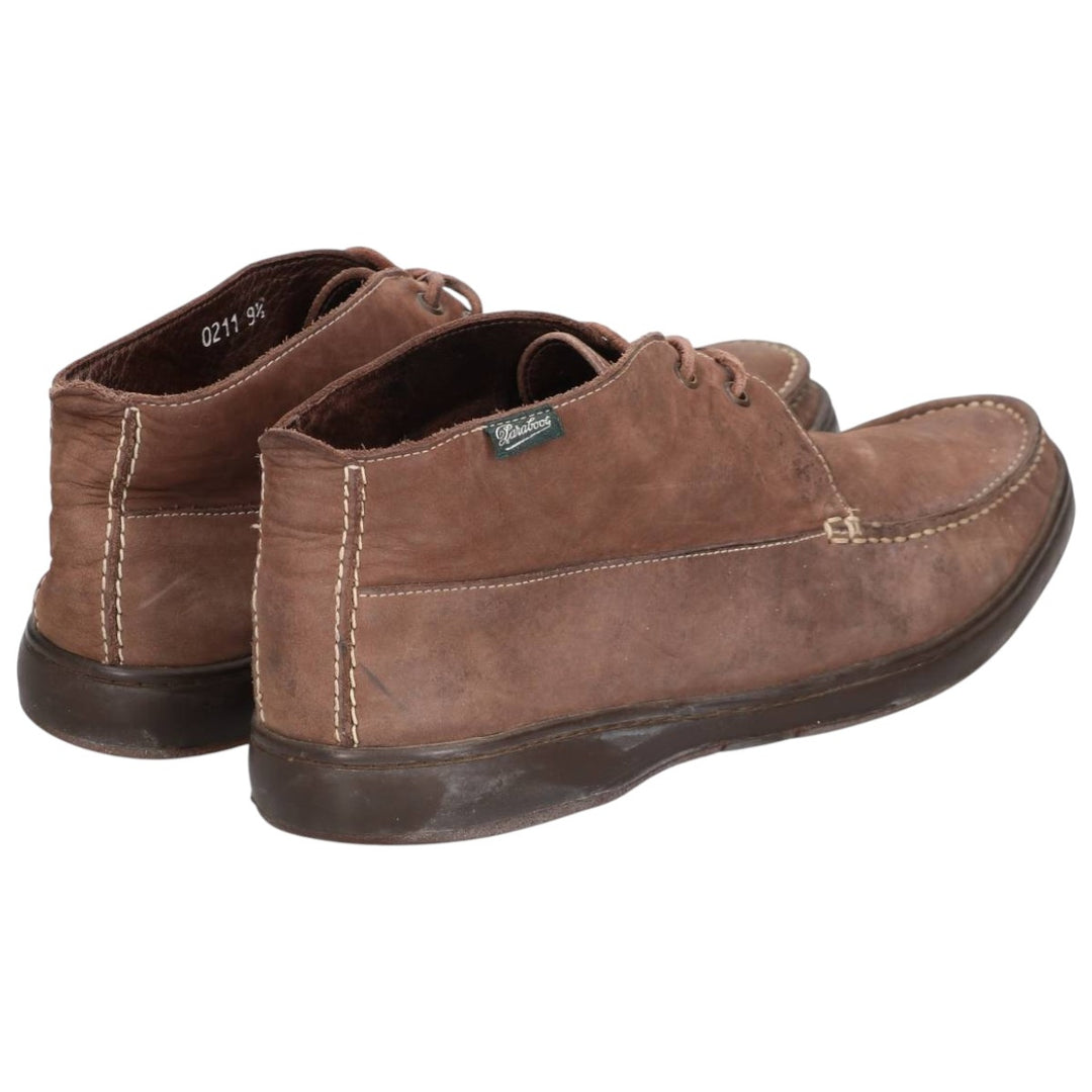 Paraboot Moccasin Boots 9 1/2 Men's 28.0cm Nubuck leather brown type Vintage Second Hand