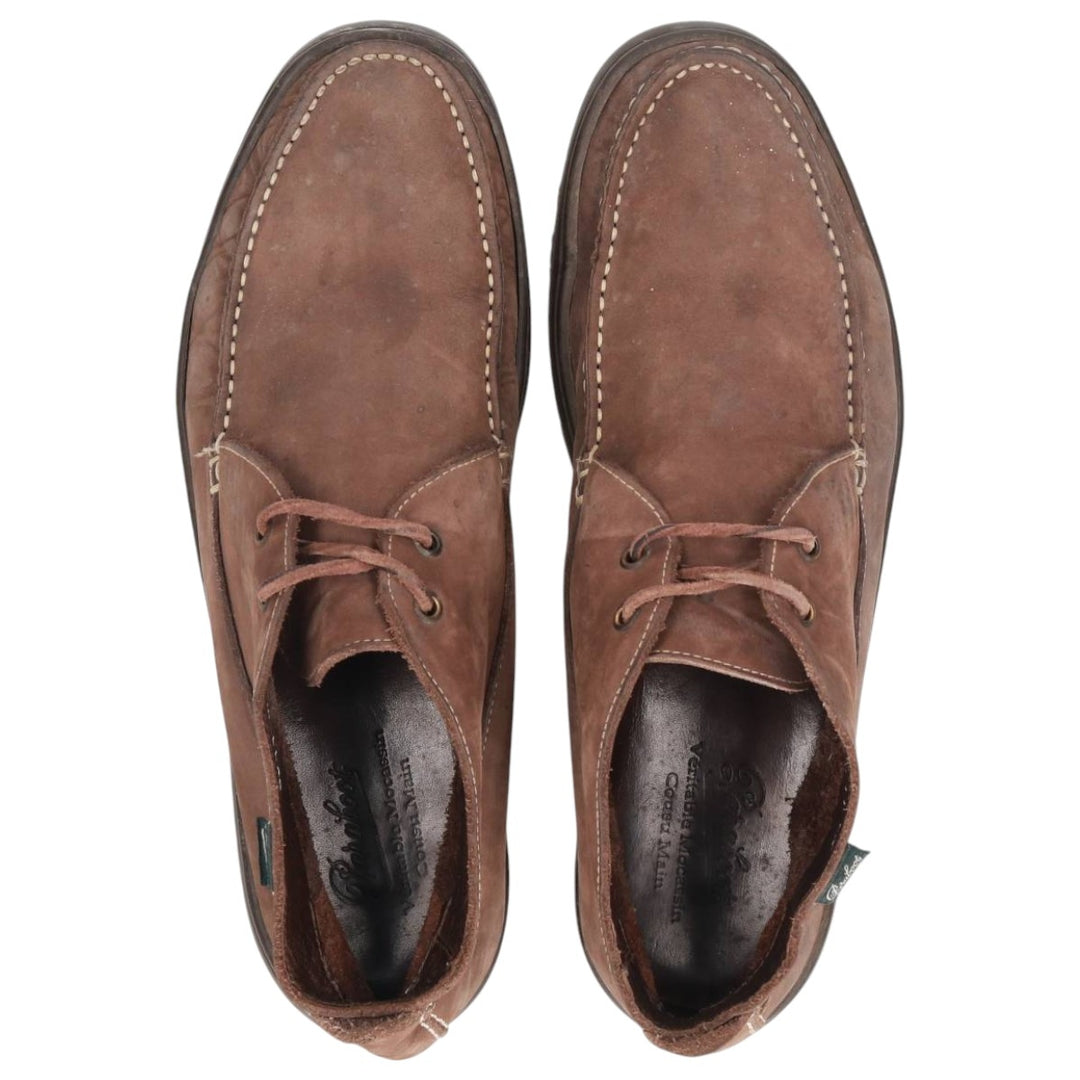 Paraboot Moccasin Boots 9 1/2 Men's 28.0cm Nubuck leather brown type Vintage Second Hand
