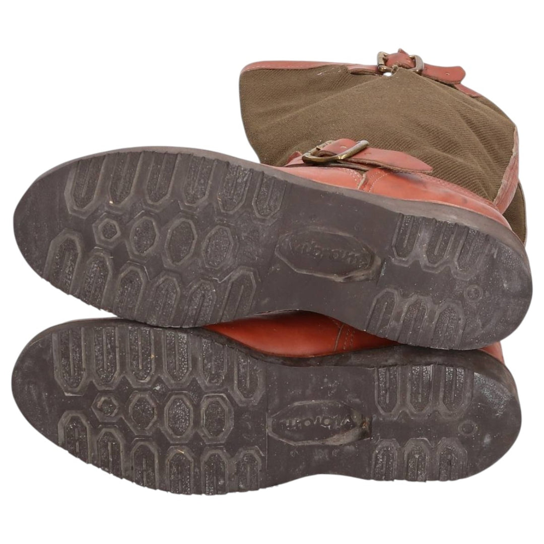 2000s Chippewa Cutter 17 Snake Boot, USA-Made, Size 9 1/2M Men's 27.5cm genuine leather brown type Vintage Second Hand