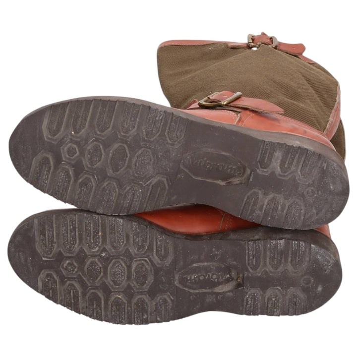 2000s Chippewa Cutter 17 Snake Boot, USA-Made, Size 9 1/2M Men's 27.5cm genuine leather brown type Vintage Second Hand