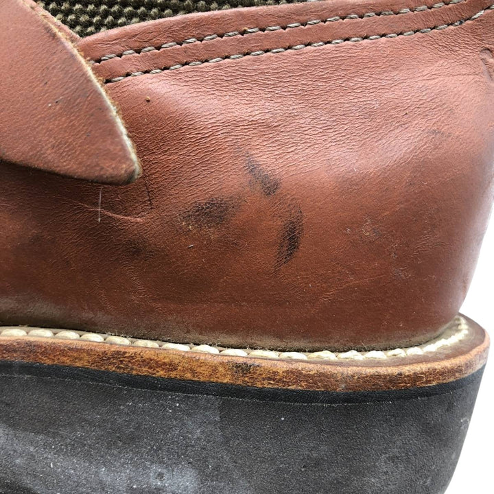 2000s Chippewa Cutter 17 Snake Boot, USA-Made, Size 9 1/2M Men's 27.5cm genuine leather brown type Vintage Second Hand