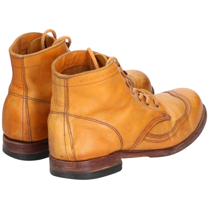 Wolverine 1000 Mile Wingtip Work Boots Men's 26.0cm unclear Beige type Vintage Second Hand