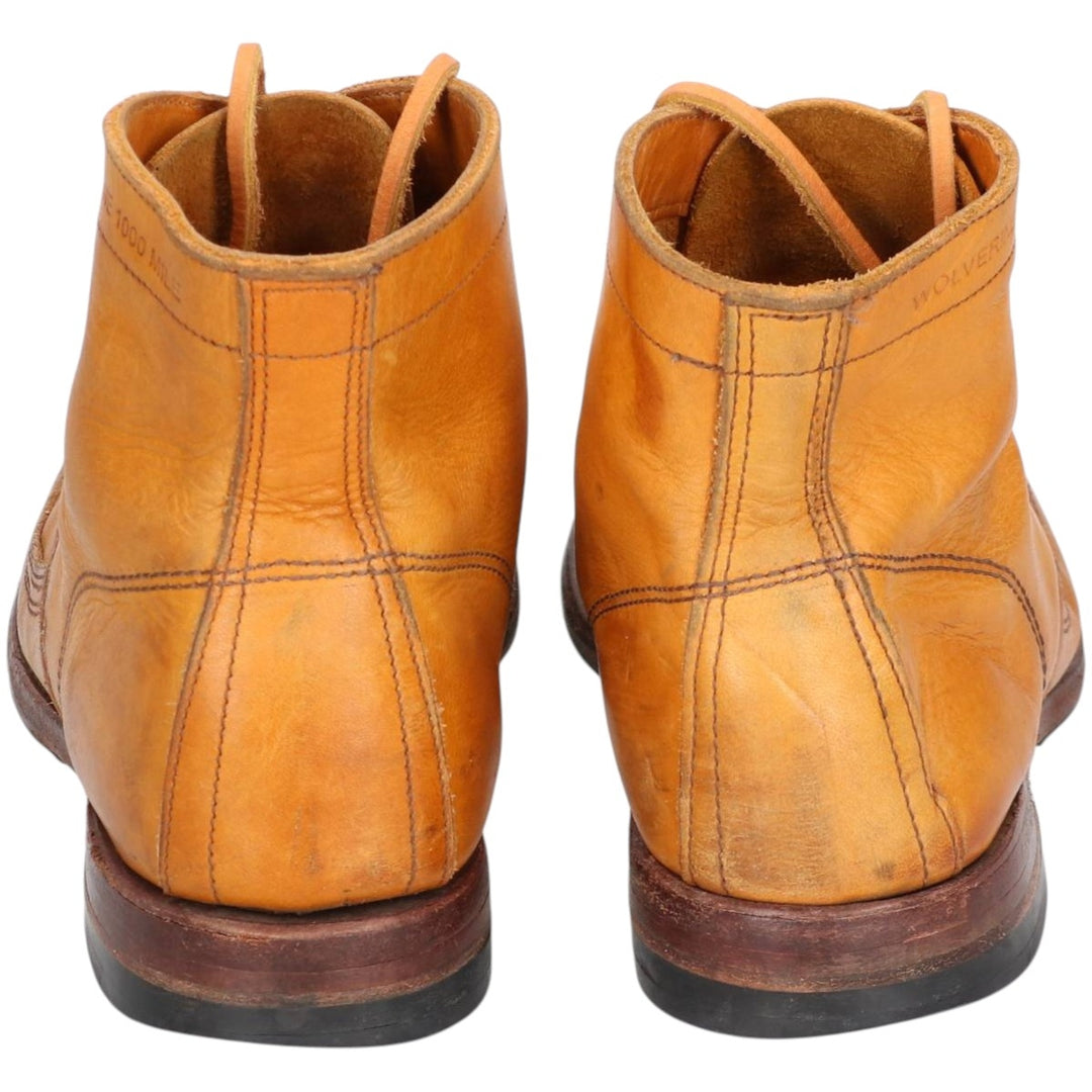 Wolverine 1000 Mile Wingtip Work Boots Men's 26.0cm unclear Beige type Vintage Second Hand