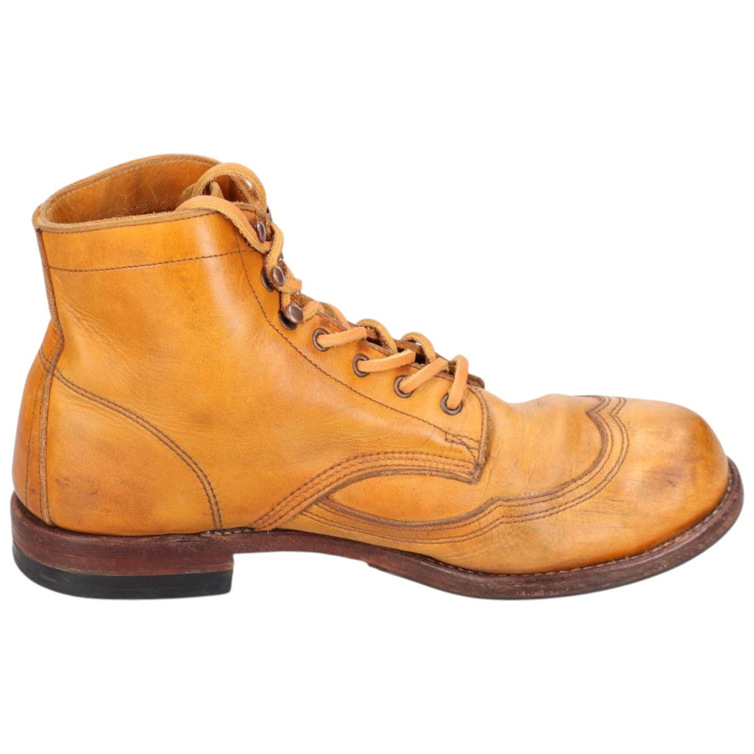 Wolverine 1000 Mile Wingtip Work Boots Men's 26.0cm unclear Beige type Vintage Second Hand