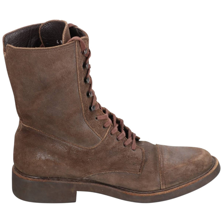 Paraboot Suede Straight-Tip Lace-Up Boots, Made in France, 4K, Women's, Size 8.9" (Saa014498) Women's 22.5cm unclear brown type Vintage Second Hand