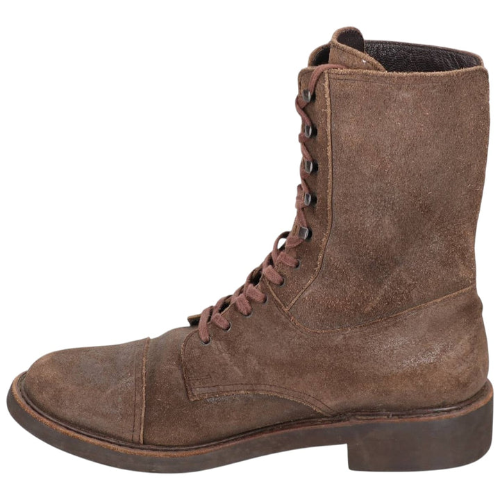 Paraboot Suede Straight-Tip Lace-Up Boots, Made in France, 4K, Women's, Size 8.9" (Saa014498) Women's 22.5cm unclear brown type Vintage Second Hand