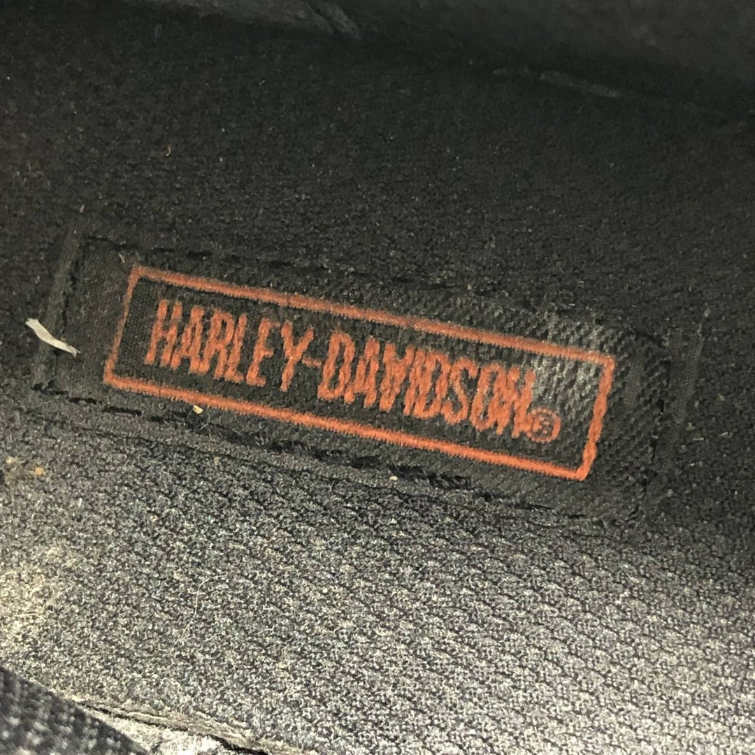 Harley-Davidson Steel Toe Side Zip Boots Men's 26.5cm genuine leather black type Vintage Second Hand