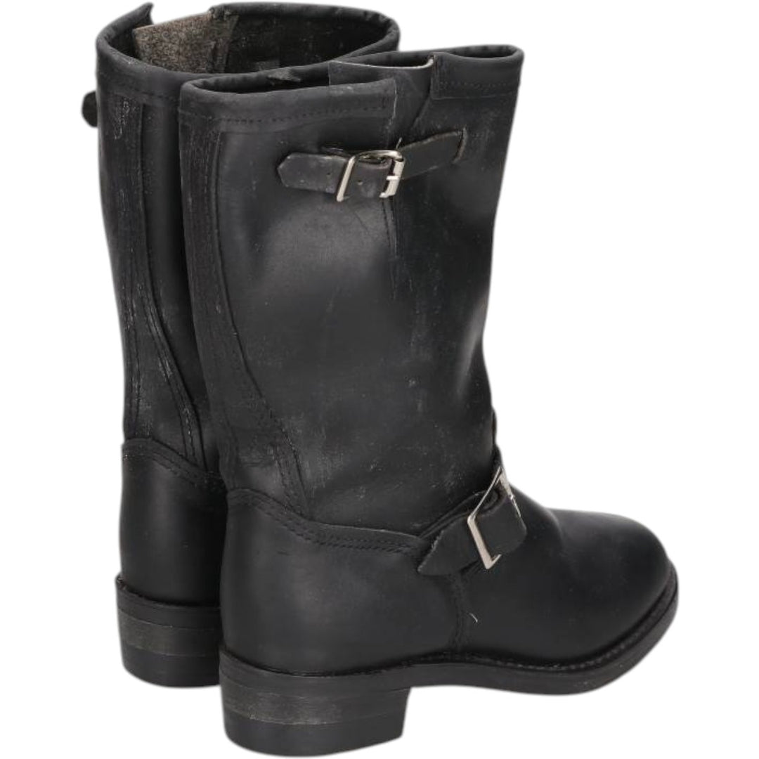 Durango Engineer Boots 7M Men's 25.0cm genuine leather black type Vintage Second Hand