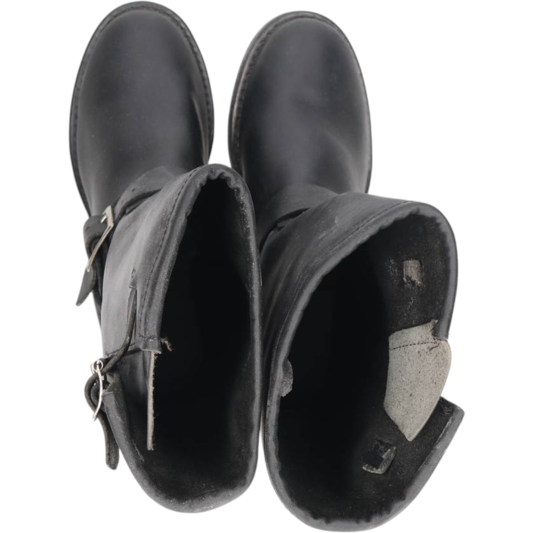 Durango Engineer Boots 7M Men's 25.0cm genuine leather black type Vintage Second Hand