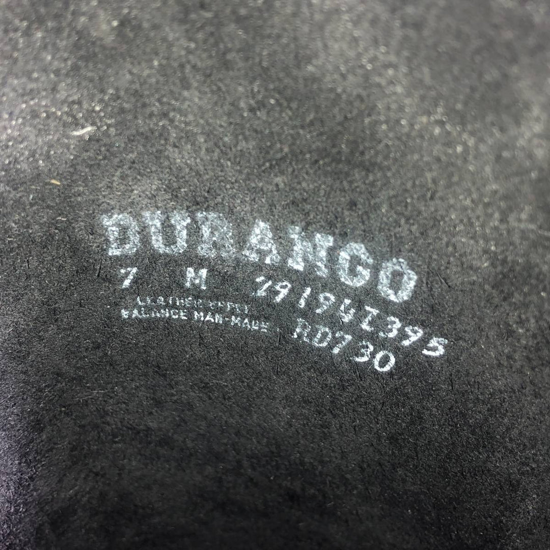 Durango Engineer Boots 7M Men's 25.0cm genuine leather black type Vintage Second Hand