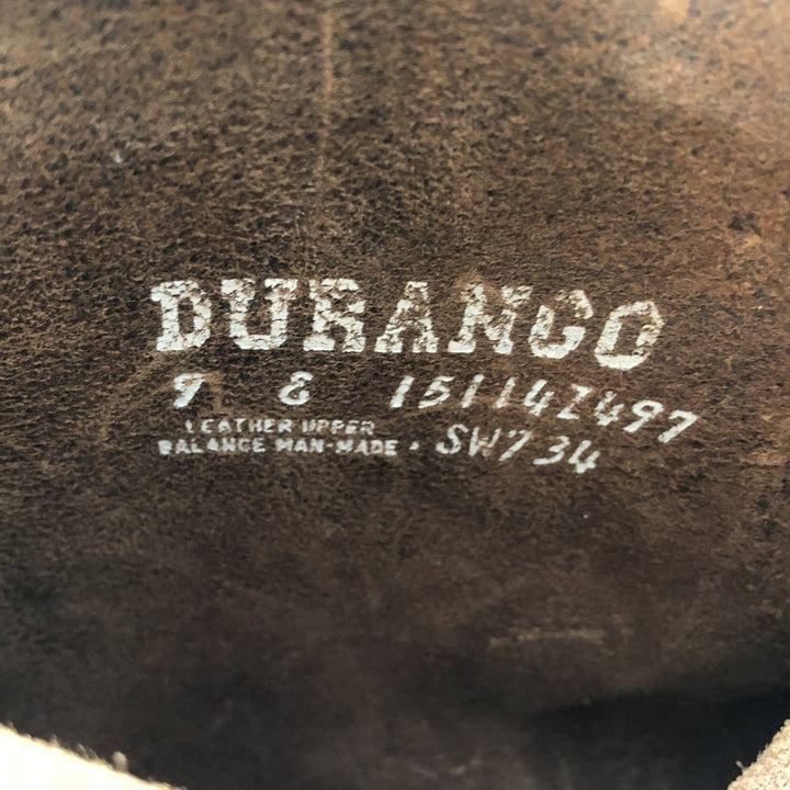 Durango Engineer Boots, Size 9E Men's 27.0cm genuine leather brown type Vintage Second Hand