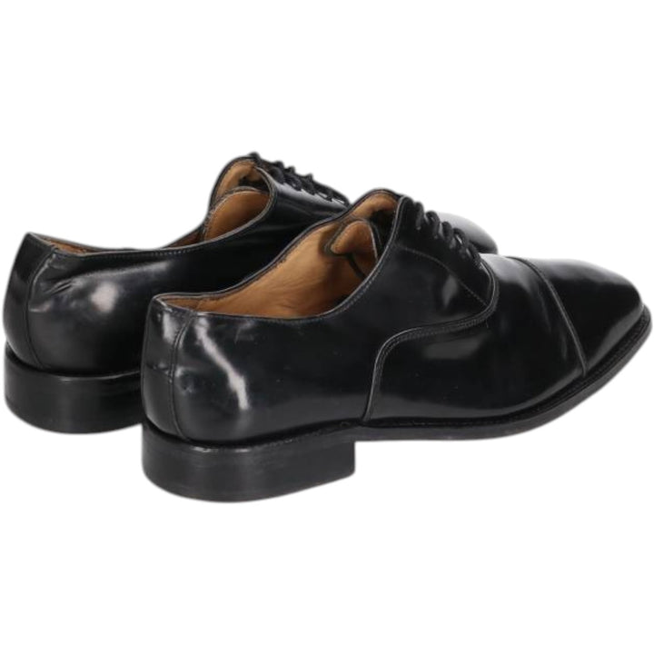 Russell and Bromley Men's Square Toe Straight Tip Shoes, Size 9 (10.8 inches) /saa014507 Men's 27.5cm genuine leather black type Vintage Second Hand