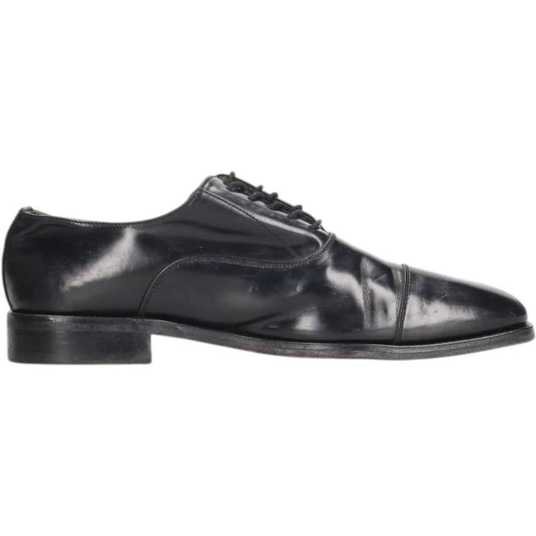 Russell and Bromley Men's Square Toe Straight Tip Shoes, Size 9 (10.8 inches) /saa014507 Men's 27.5cm genuine leather black type Vintage Second Hand