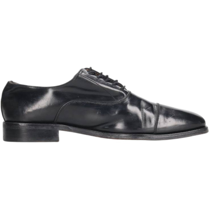 Russell and Bromley Men's Square Toe Straight Tip Shoes, Size 9 (10.8 inches) /saa014507 Men's 27.5cm genuine leather black type Vintage Second Hand