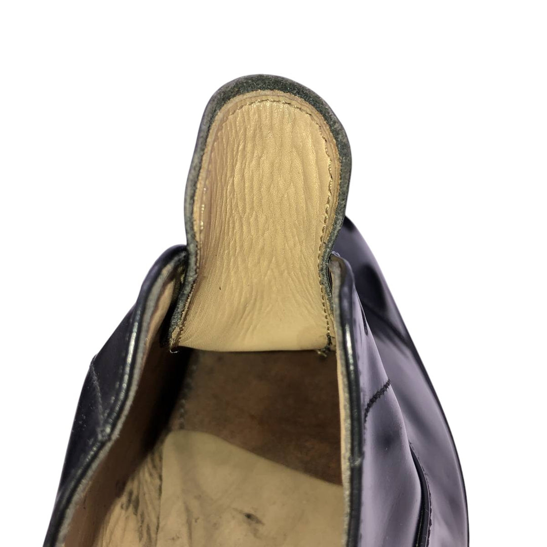 Russell and Bromley Men's Square Toe Straight Tip Shoes, Size 9 (10.8 inches) /saa014507 Men's 27.5cm genuine leather black type Vintage Second Hand