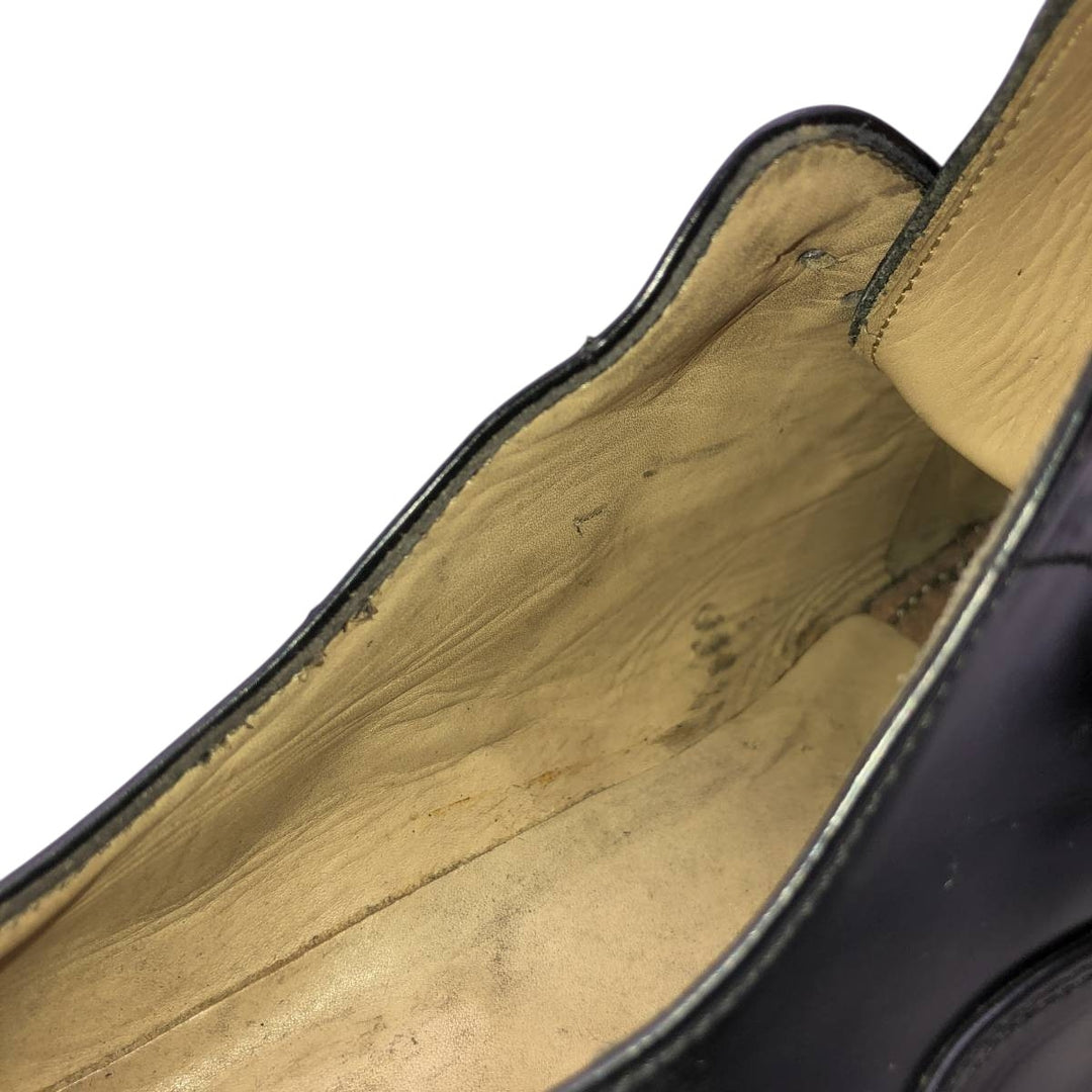 Russell and Bromley Men's Square Toe Straight Tip Shoes, Size 9 (10.8 inches) /saa014507 Men's 27.5cm genuine leather black type Vintage Second Hand