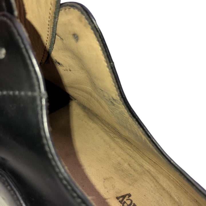 Russell and Bromley Men's Square Toe Straight Tip Shoes, Size 9 (10.8 inches) /saa014507 Men's 27.5cm genuine leather black type Vintage Second Hand