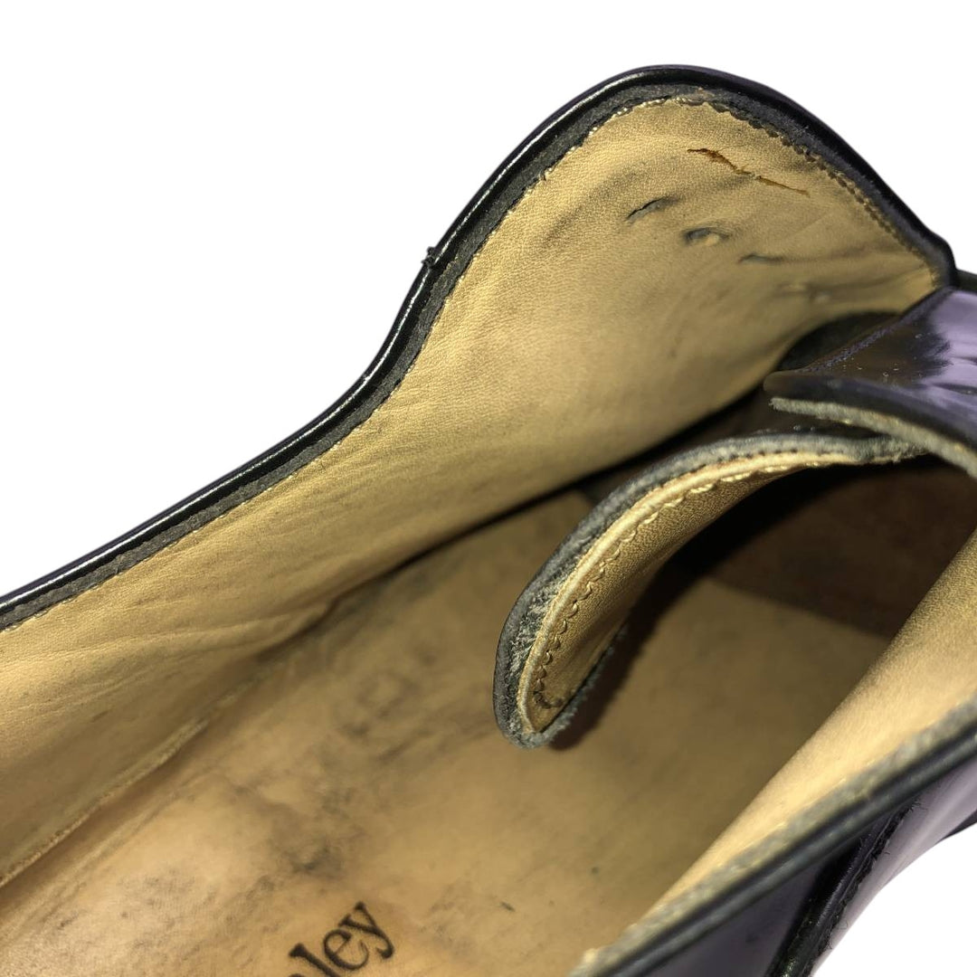 Russell and Bromley Men's Square Toe Straight Tip Shoes, Size 9 (10.8 inches) /saa014507 Men's 27.5cm genuine leather black type Vintage Second Hand