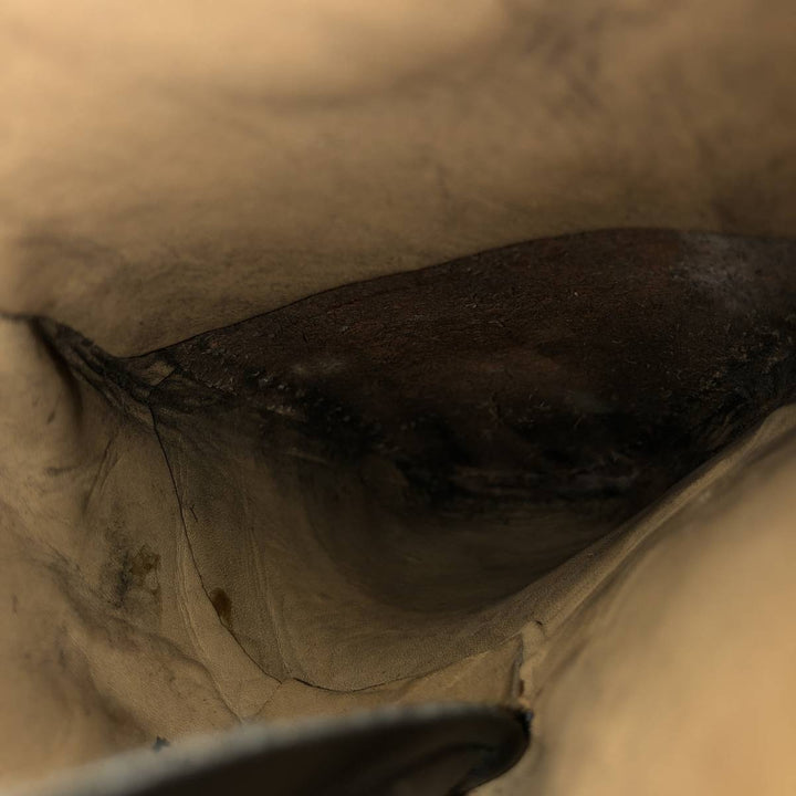 Russell and Bromley Men's Square Toe Straight Tip Shoes, Size 9 (10.8 inches) /saa014507 Men's 27.5cm genuine leather black type Vintage Second Hand