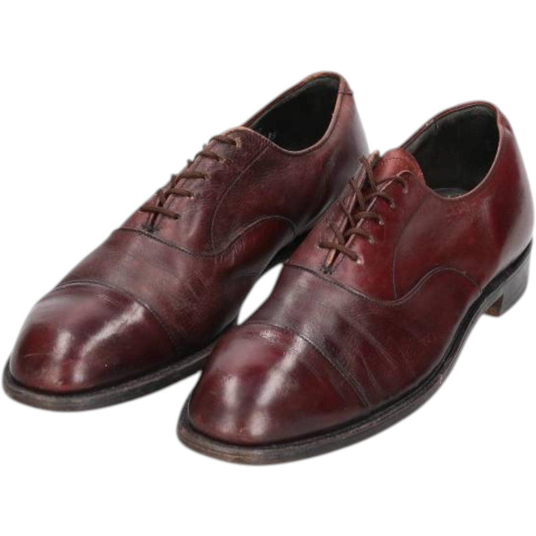 HANOVER Straight Tip Shoes 10 1/2N Men's 28.5cm genuine leather burgundy type Vintage Second Hand