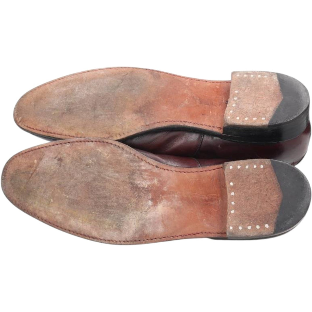 HANOVER Straight Tip Shoes 10 1/2N Men's 28.5cm genuine leather burgundy type Vintage Second Hand