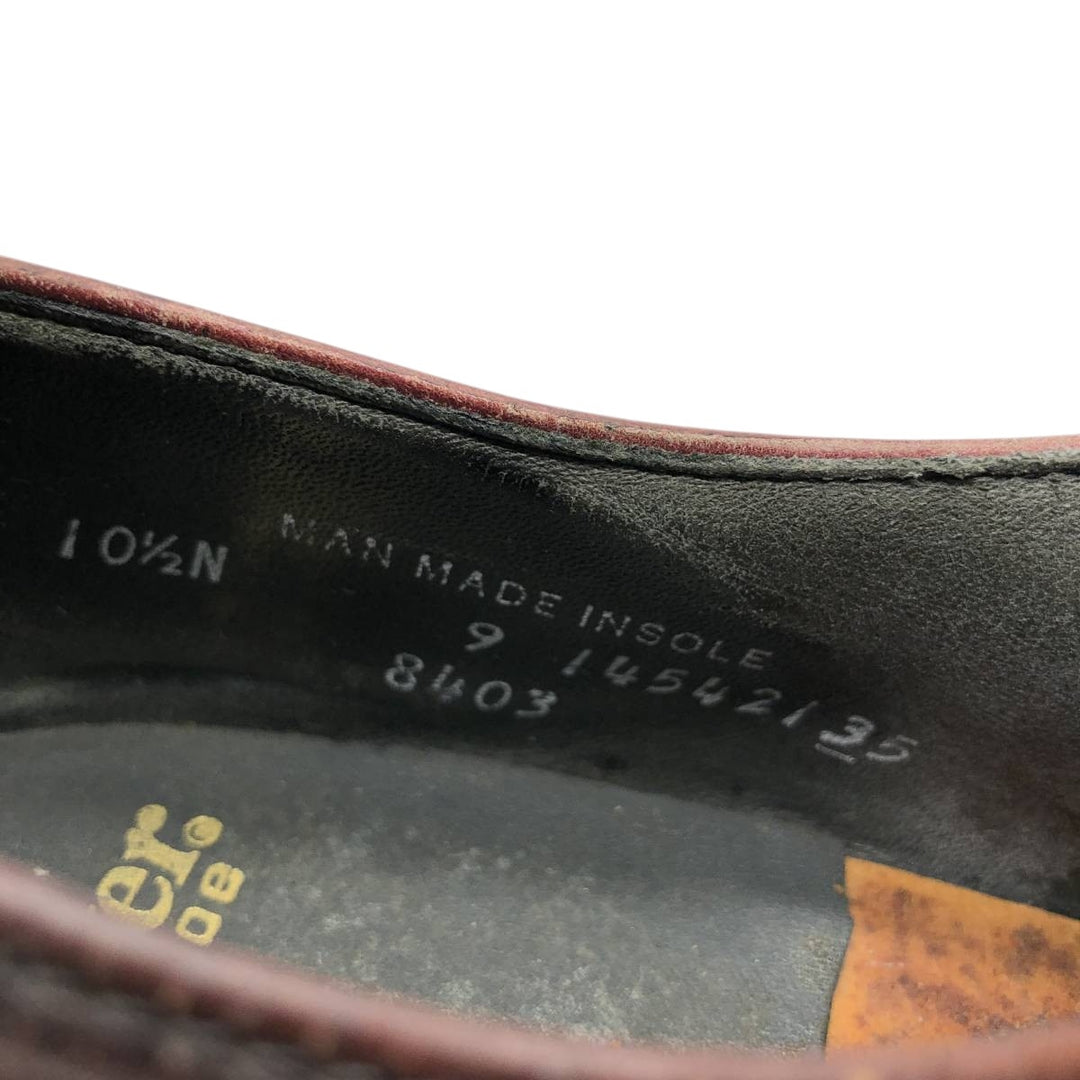 HANOVER Straight Tip Shoes 10 1/2N Men's 28.5cm genuine leather burgundy type Vintage Second Hand