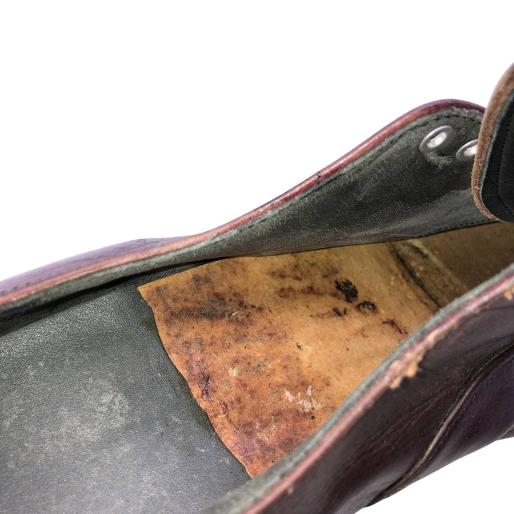 HANOVER Straight Tip Shoes 10 1/2N Men's 28.5cm genuine leather burgundy type Vintage Second Hand