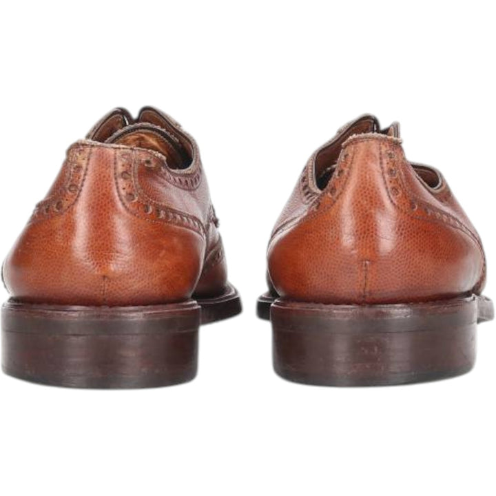 BARNEYS NEWYORK Full Brogue Wingtip Shoes, Made in Italy, Size 10M, Men's Size 11" (saa014509) Men's 28.0cm genuine leather brown type Vintage Second Hand