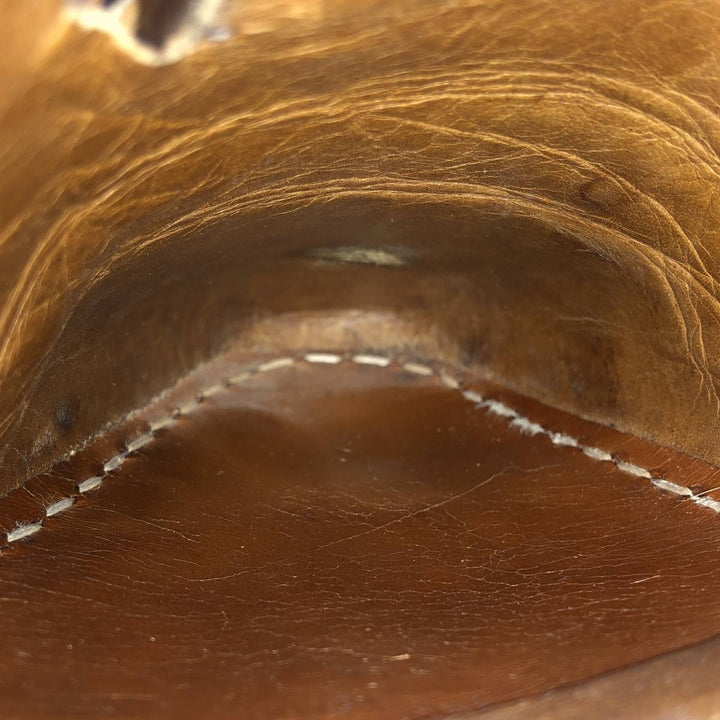 BARNEYS NEWYORK Full Brogue Wingtip Shoes, Made in Italy, Size 10M, Men's Size 11" (saa014509) Men's 28.0cm genuine leather brown type Vintage Second Hand