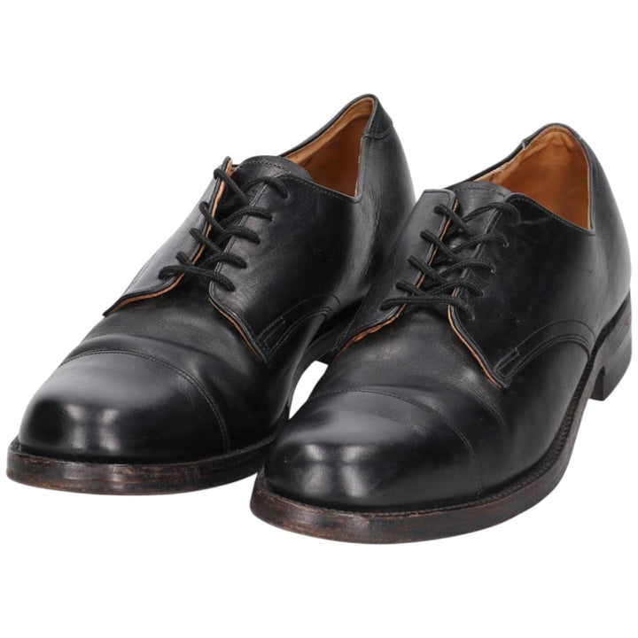 Straight tip shoes 9 1/2E Men's 27.5cm genuine leather black type Vintage Second Hand