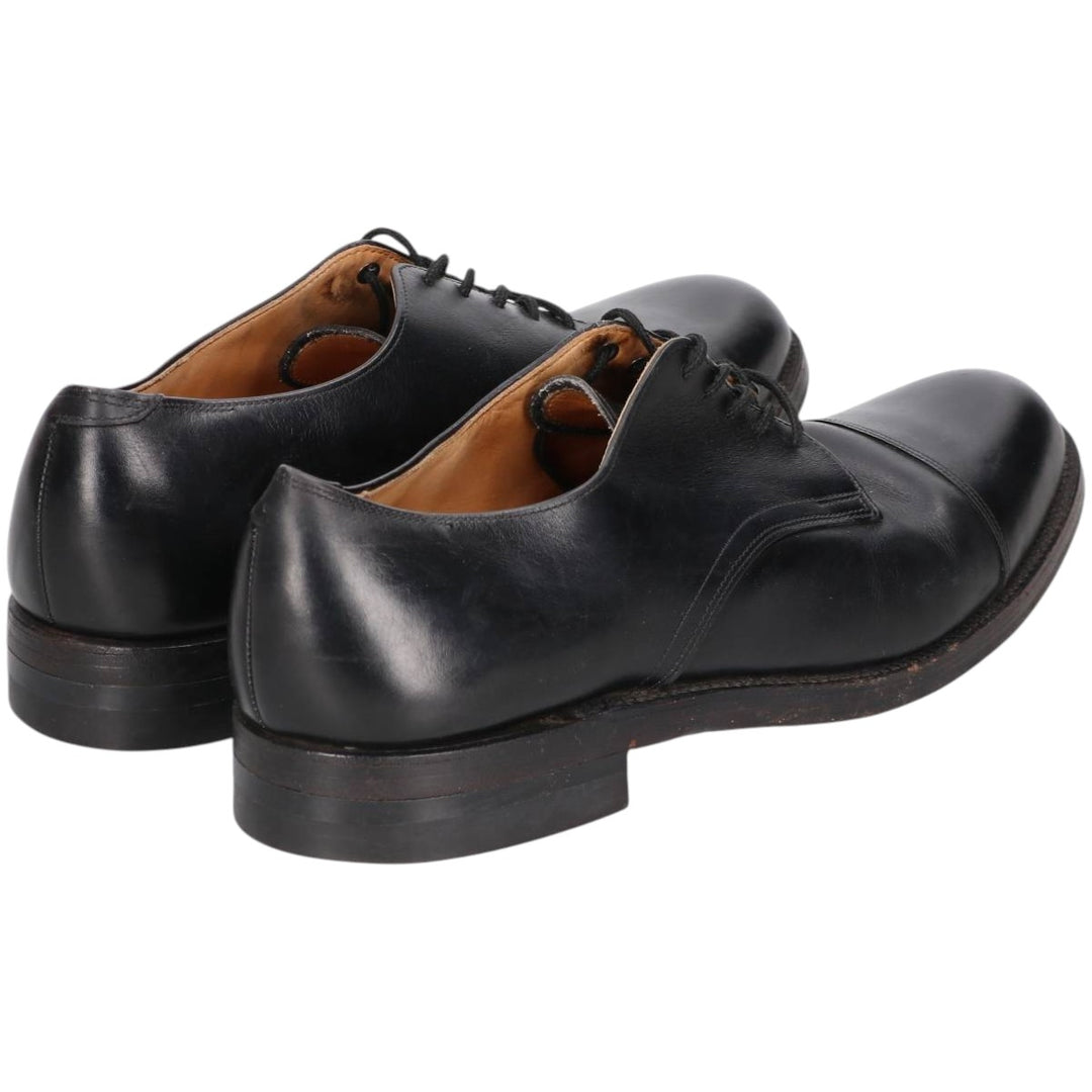 Straight tip shoes 9 1/2E Men's 27.5cm genuine leather black type Vintage Second Hand